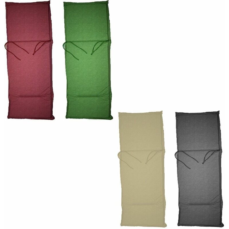 foto del prodotto cuscino per sedia imbottito sdraio lettino prendisole cm 120x46 da spiaggia mare ricambio materassino giardino piscina colorigenerali beige