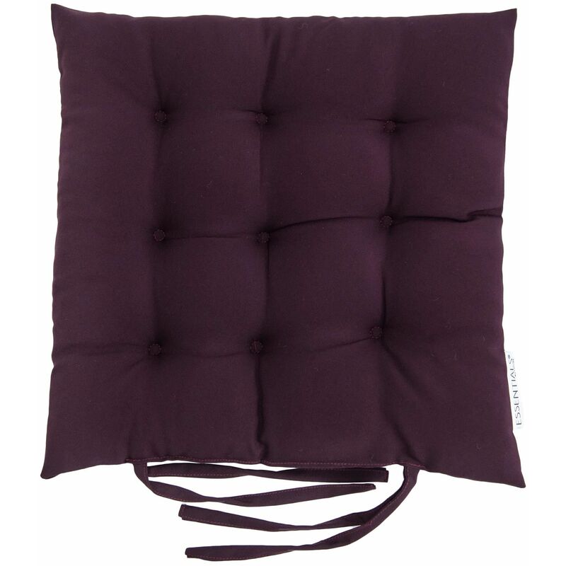 foto del prodotto cuscino per sedia in velluto per soggiorno, cuscino per sedia capitonn per interni con lacci di sicurezza, cuscino per sedia antiscivolo 40x40 cm