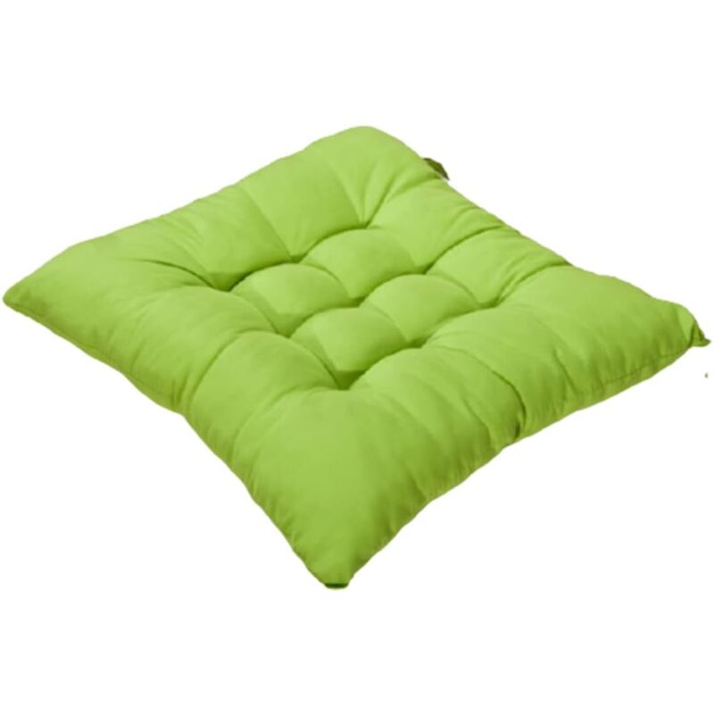 foto del prodotto cuscino per sedia quadrato 40 x 40 cm, trapuntato, arredo per la casa, comodo e colorato, ideale per uso interno ed esterno verde 