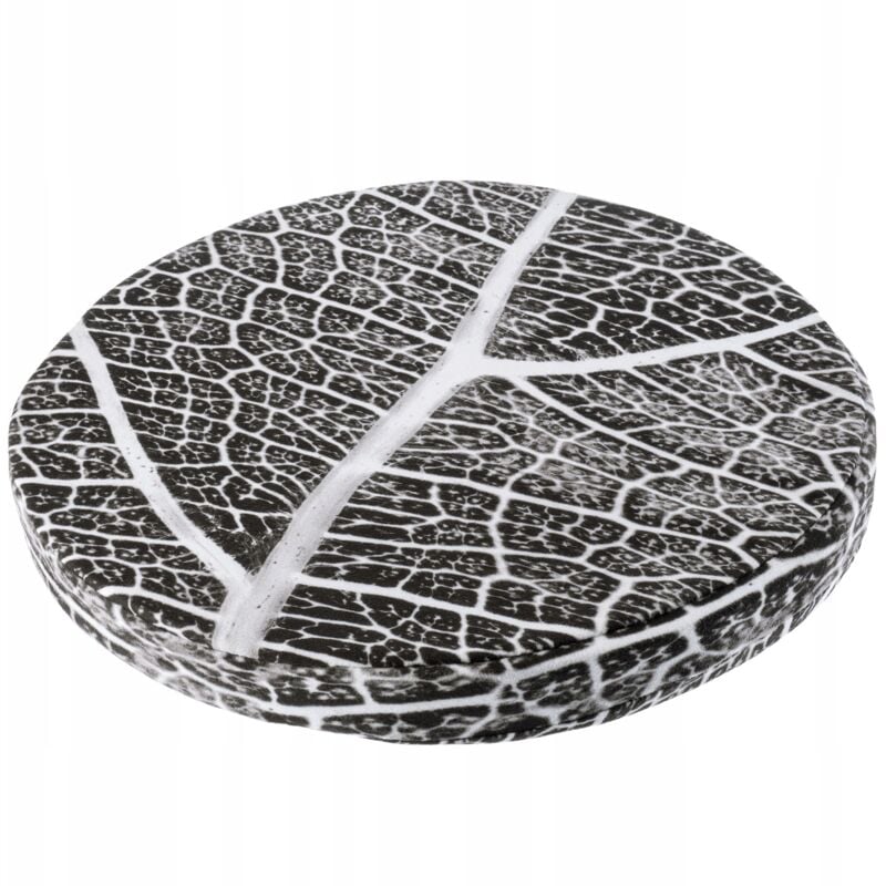 foto del prodotto cuscino per sedia rotondo diametro 40 cm schiuma per sedia, cucina, giardino con fodera lavabile grigio kadax
