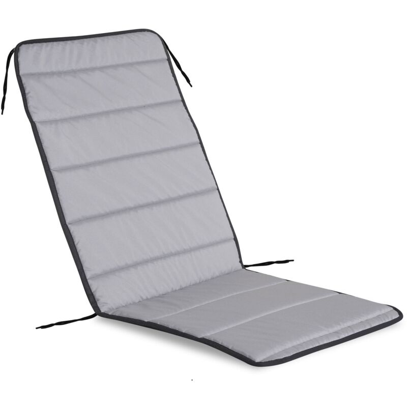 foto del prodotto cuscino per sedia trapuntato in schiuma 50x50x80 cm, grigio scuro