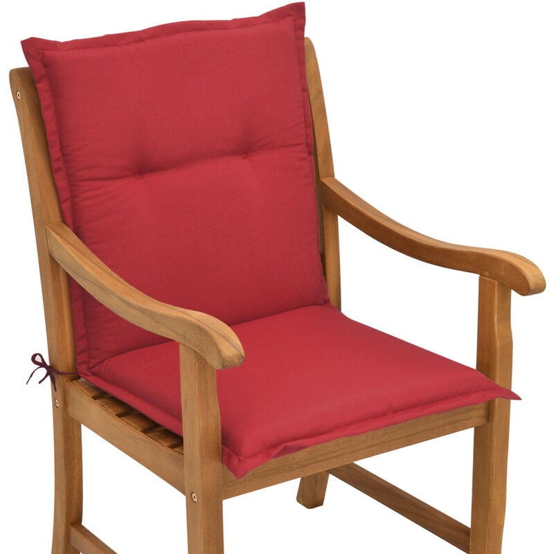 foto del prodotto cuscino per sedie da giardino e spiaggine loft nl soffice imbottitura e comfort extra rosso beautissu