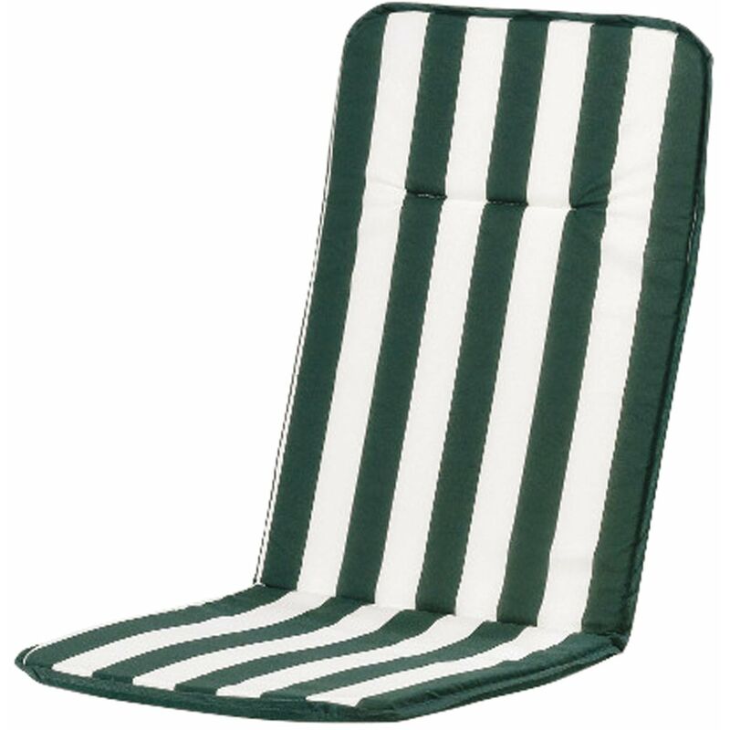 foto del prodotto cuscino per sedie poltrone con schienale alto da esterno interno action white green