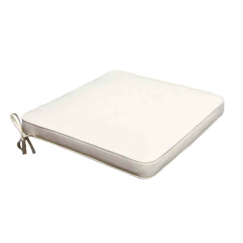 foto del prodotto cuscino per seduta idrorepellente 40x40 in poliestere cm 40x40x4 hank colore ecr 