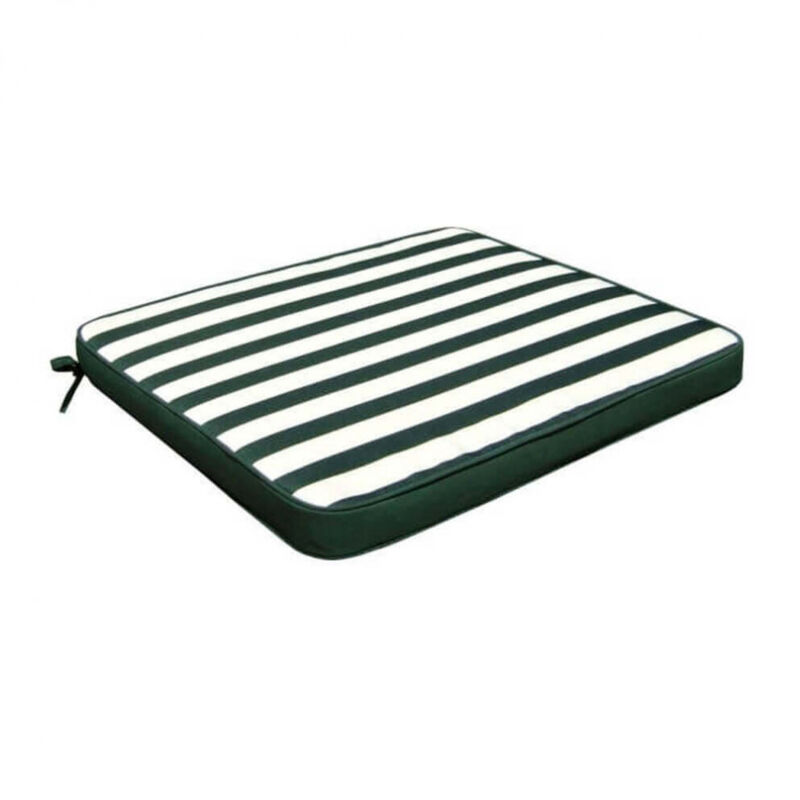 foto del prodotto cuscino per seduta idrorepellente 40x40 in poliestere cm 40x40x4 - hank - colore: verde