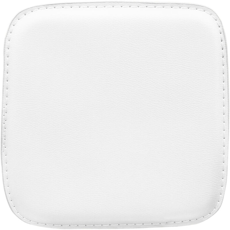 foto del prodotto cuscino per sgabello quadrato ecopelle stylix bianco