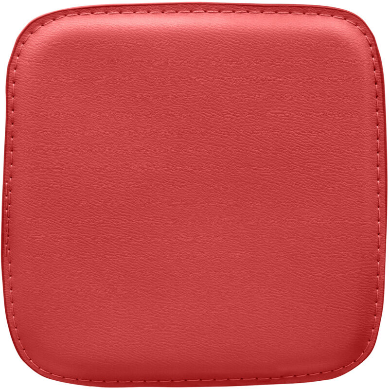 foto del prodotto cuscino per sgabello quadrato ecopelle stylix rosso