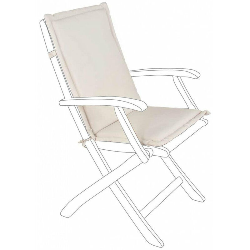 foto del prodotto cuscino poly spun naturale schienale medio in tessuto per esterno