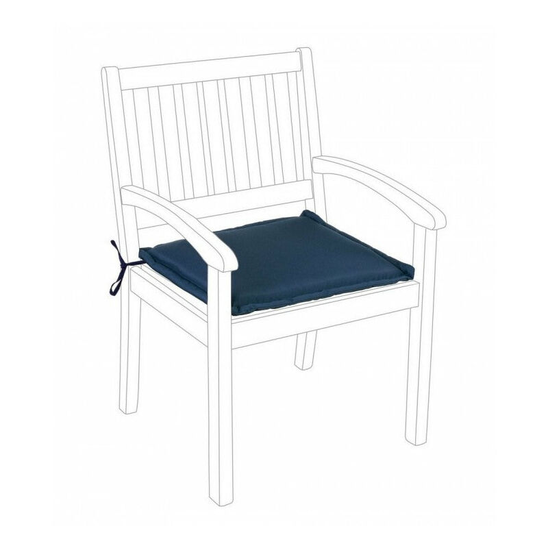 foto del prodotto cuscino poly180 blu per poltrona in tessuto per esterno