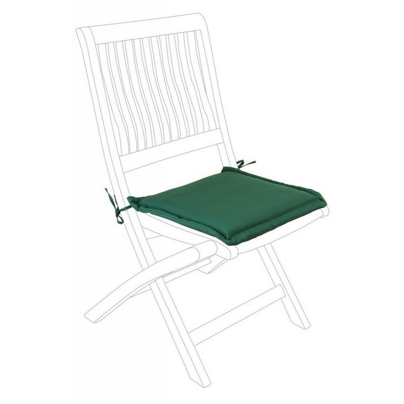 foto del prodotto cuscino poly180 verde scuro seduta qu