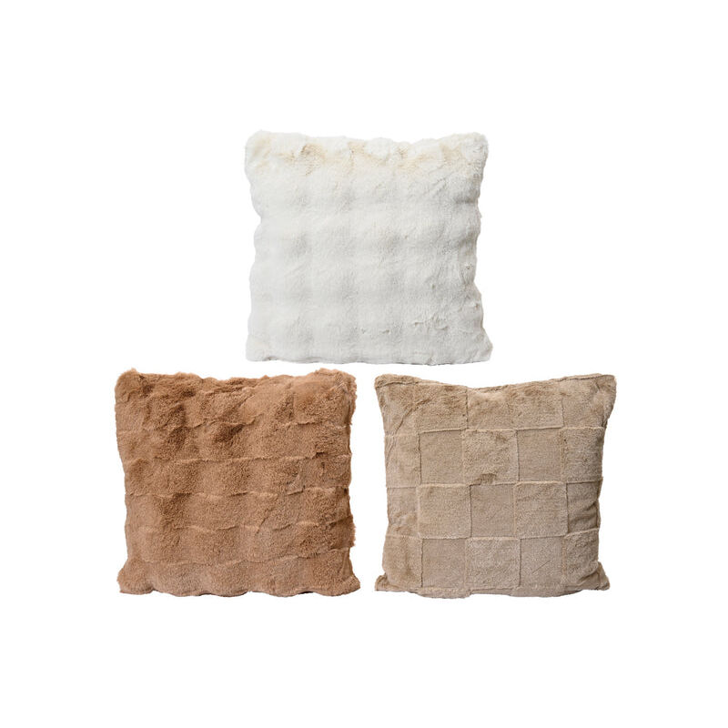foto del prodotto cuscino quadrato 45x45 cm in pelo