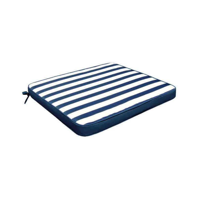foto del prodotto cuscino quadrato in poliestere impermeabile e sfoderabile 40x40 cm per sedia blue