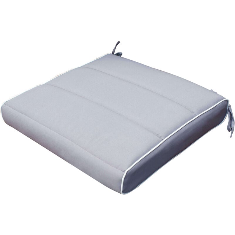 foto del prodotto cuscino quadrato in poliestere sfoderabile 40x40 cm per sedia tan