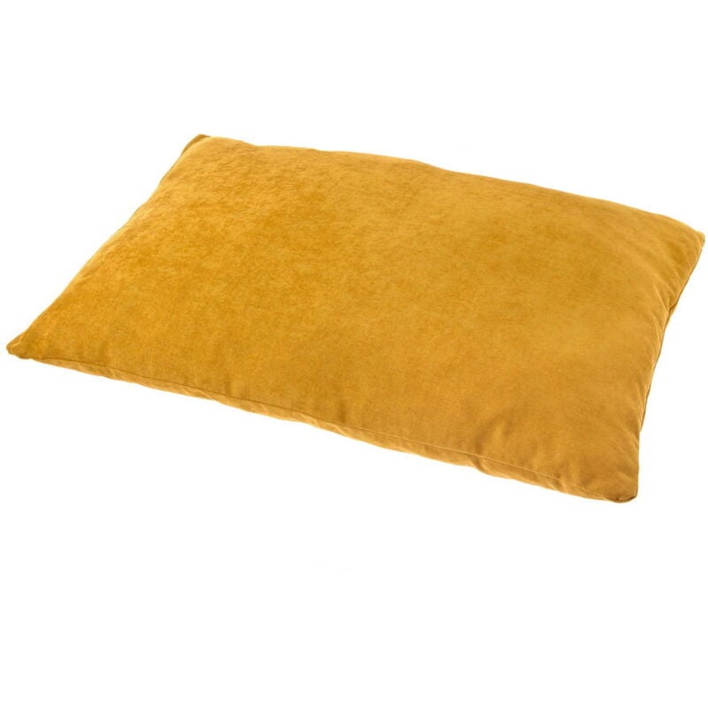foto del prodotto cuscino rettangolare per cani e gatti modello everyday in tessuto vellutato large 100x60 cm marrone