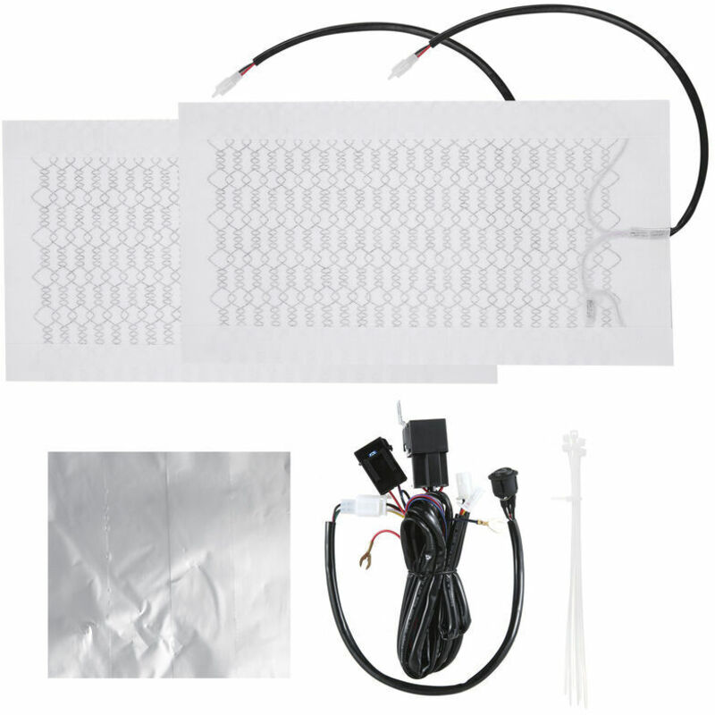 foto del prodotto cuscino riscaldato per seggiolino auto 12v sedile singolo a 2 velocit 1x cablaggio interruttore 2x cuscinetto riscaldante