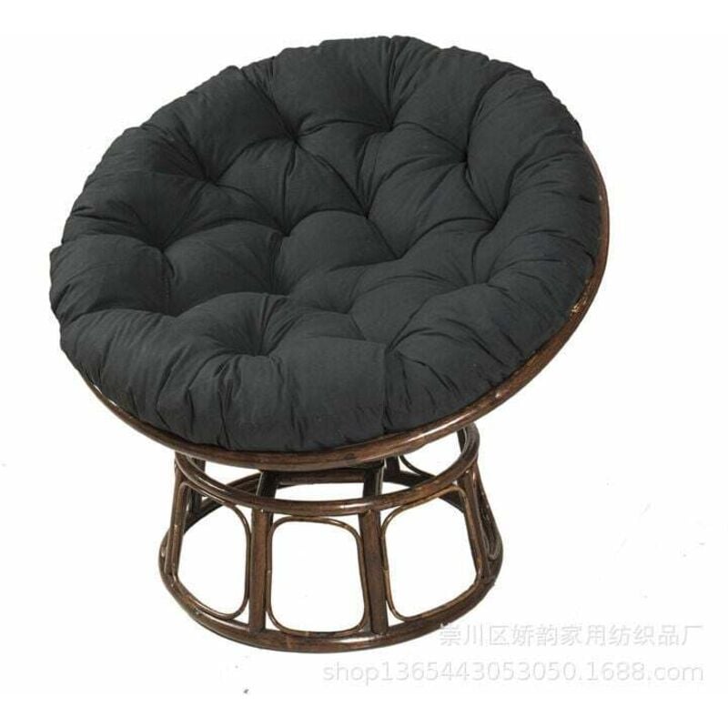 foto del prodotto cuscino rotondo papasan cuscino per sedia capitonn arrotondato cuscino da pavimento spesso in tinta unita confortevole, cuscino da giardino, cuscino