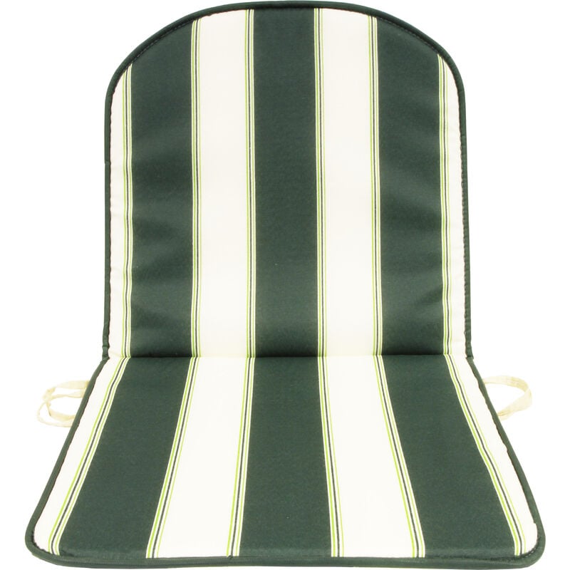 foto del prodotto cuscino schienale basso double rigato verde