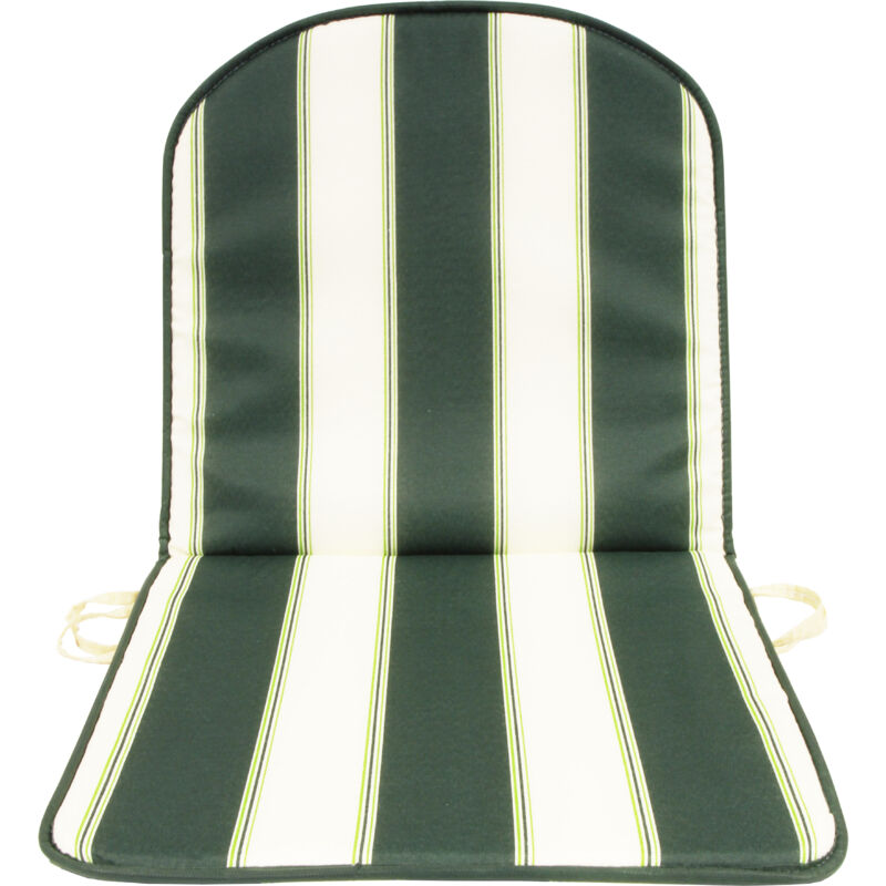 foto del prodotto cuscino schienale basso double rigato verde. prezzo per 1 pezzo.