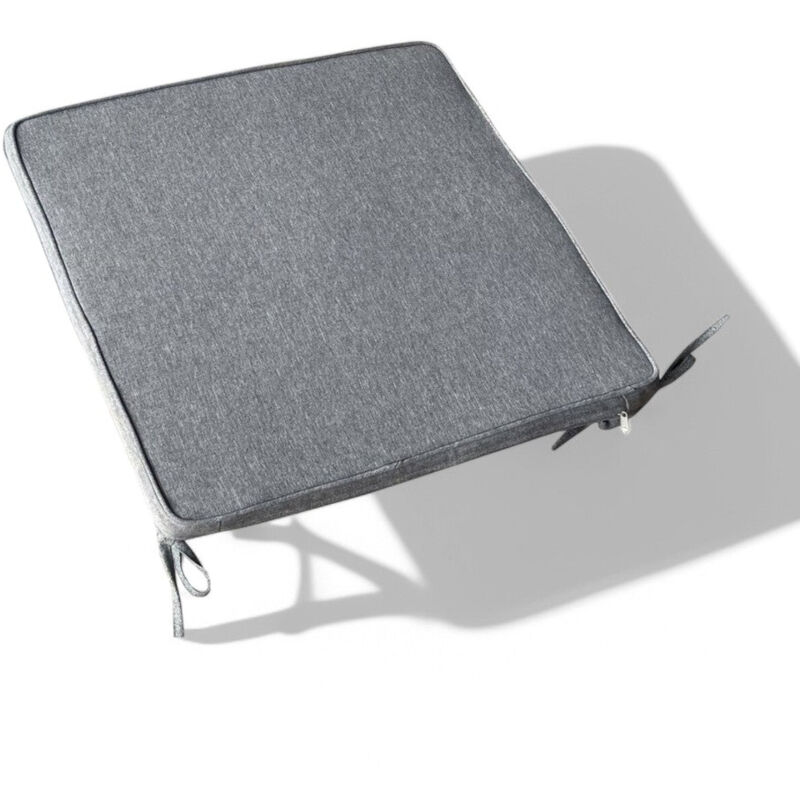 foto del prodotto cuscino seduta in poliestere sfoderabile large grigio chiaro 45x50 cm