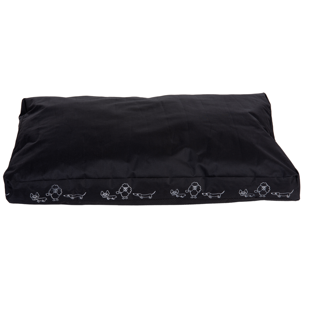 foto del prodotto cuscino silhouette nero l 120 x p 80 x h 8 cm