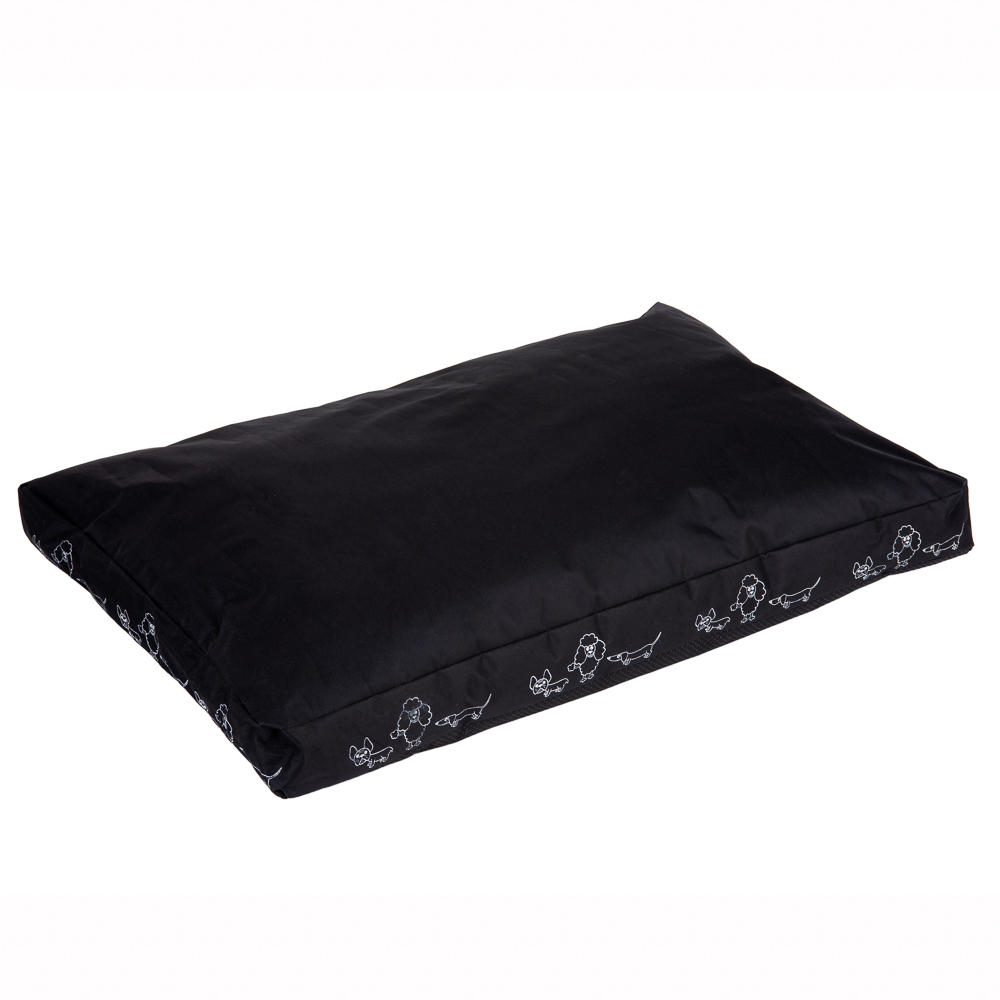 foto del prodotto cuscino silhouette nero l 90 x p 60 x h 8 cm