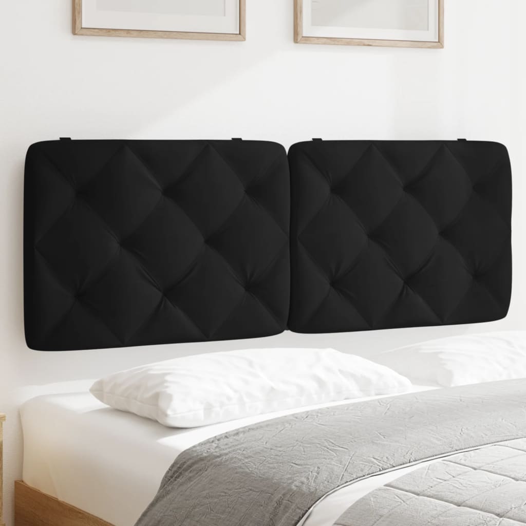 foto del prodotto cuscino testiera nero 140 cm in vellutocod mxl 90620
