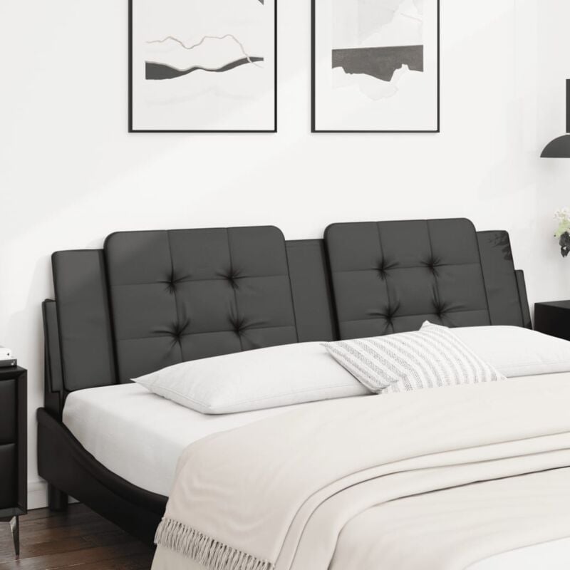 foto del prodotto cuscino testiera nero 180 cm in similpelle vidaxl