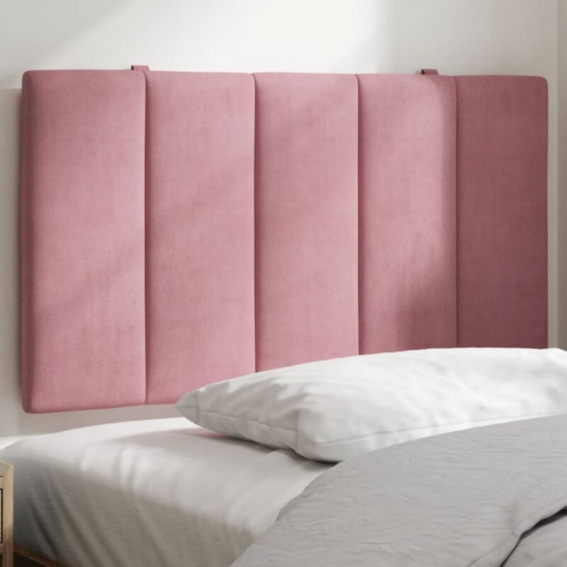 foto del prodotto cuscino testiera rosa 90 cm in velluto vidaxl