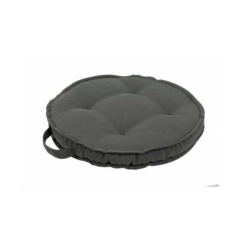 foto del prodotto cuscino tondo poly230 carbon in tessuto per esterno