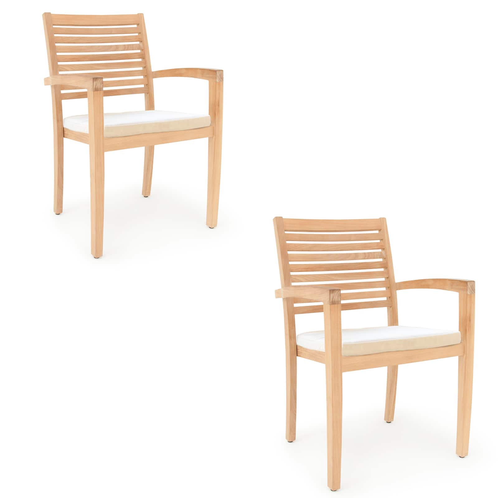 foto del prodotto cuscino toscana set di 2 bianco 60x60x7cm