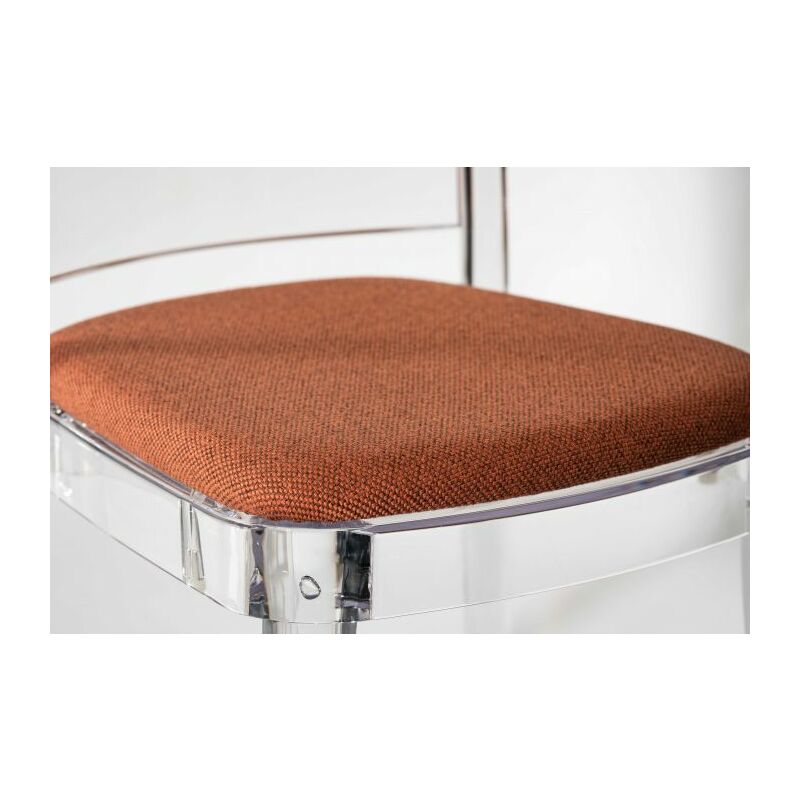 foto del prodotto cuscino trevira canvas per sedia lucienne colore cuscino rame