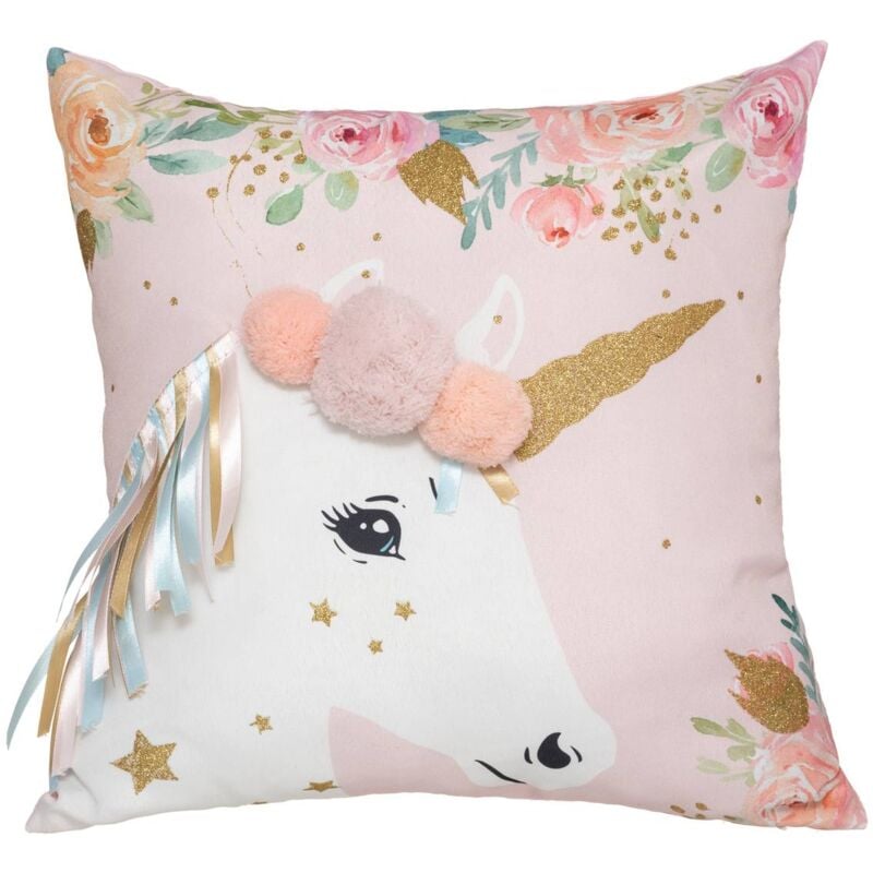 foto del prodotto cuscino unicorno per bambini 40x40cm atmosphera cr ateur d int rieur
