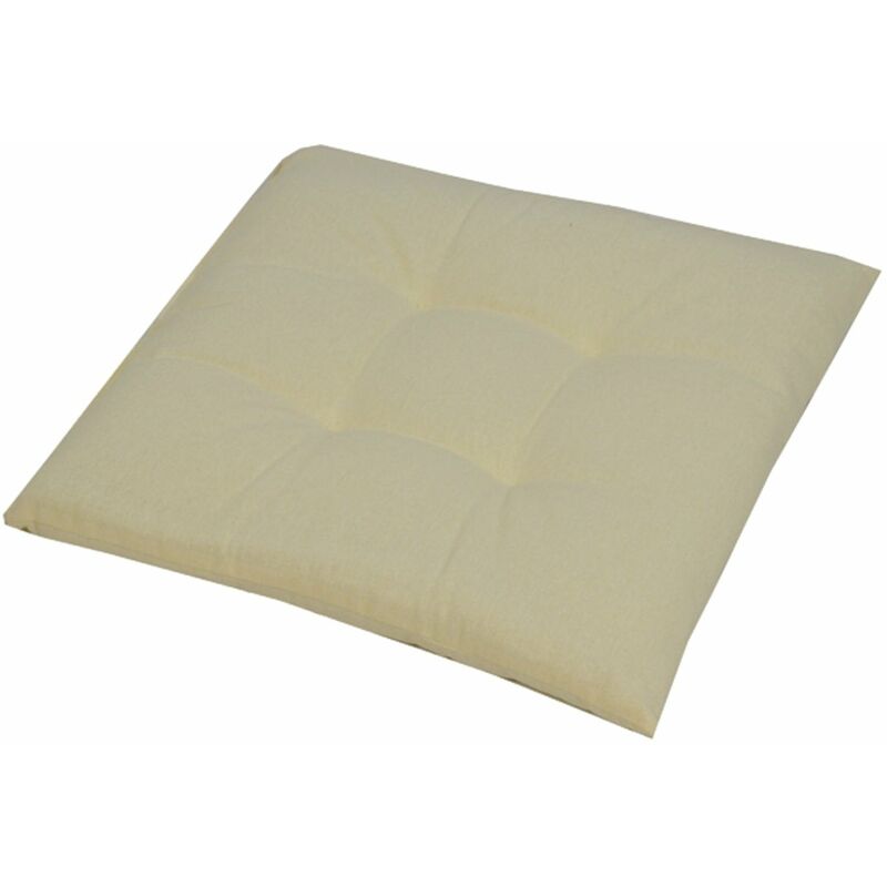 foto del prodotto cuscino vintage quadrato per sedie beige