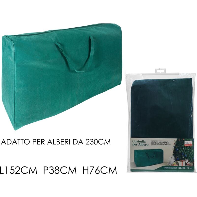 foto del prodotto custodia albero di natale 152x38xh76cm verde