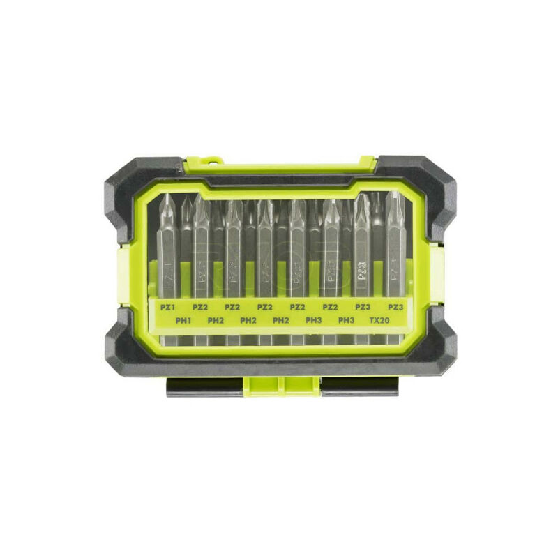 foto del prodotto custodia antiurto 15 accessori di avvitamento misti rak15msd ryobi