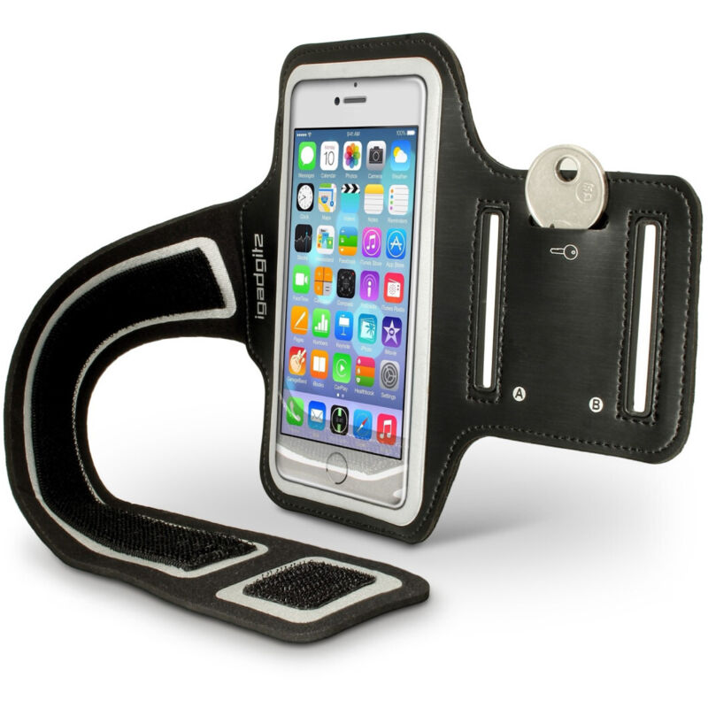 foto del prodotto custodia da braccio fascia sport corsa running bici per cellulare smartphone trade shop traesio