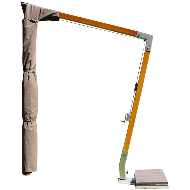 foto del prodotto custodia fodera per ombrellone da giardino 310x60 cm in mytex impermeabile taupe