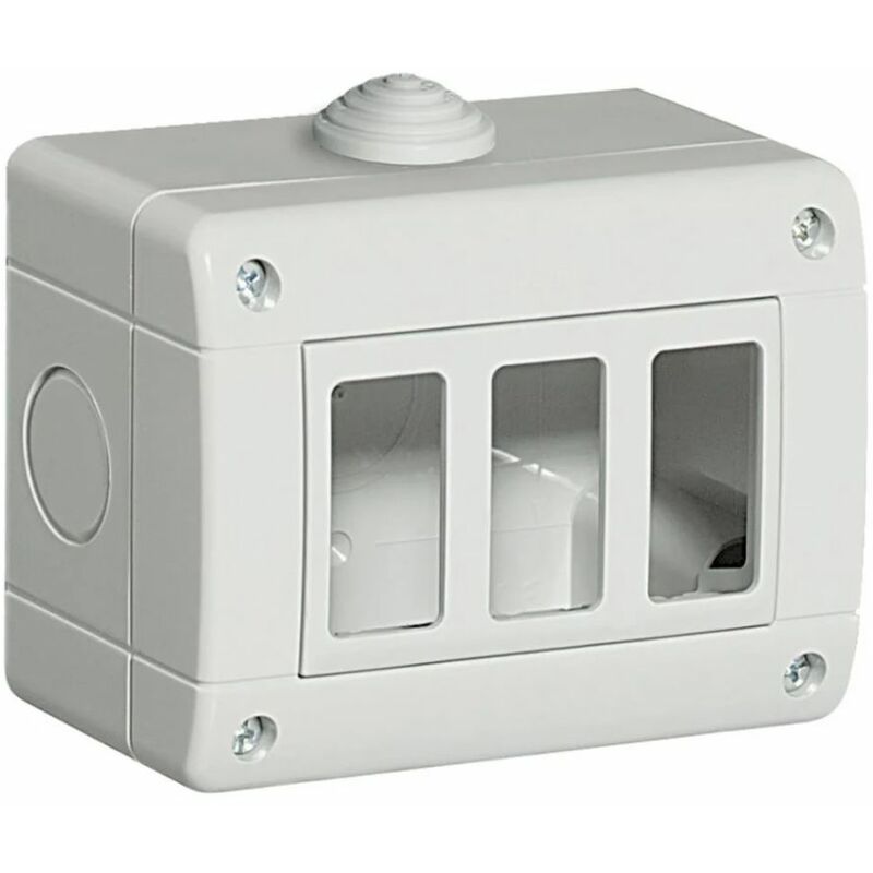 foto del prodotto custodia idrobox ip40, 3 posti, magic, grigio chiaro