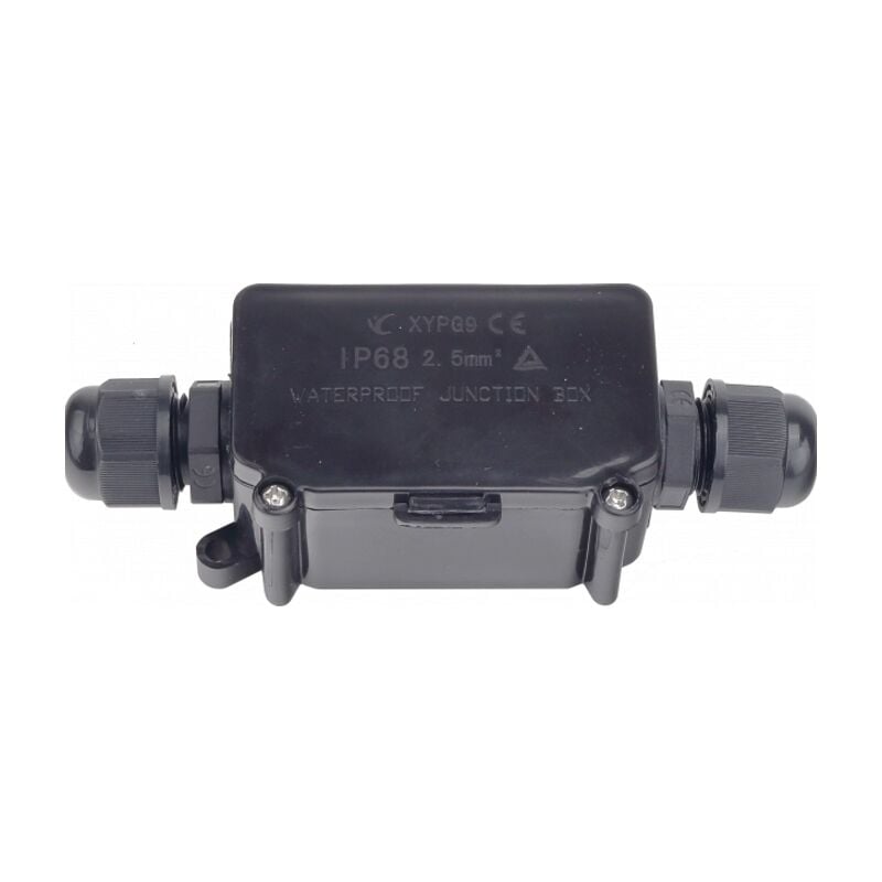 foto del prodotto custodia impermeabile ip68 in pc nero 120x45x30mm custodia di derivazione 2 pz 1