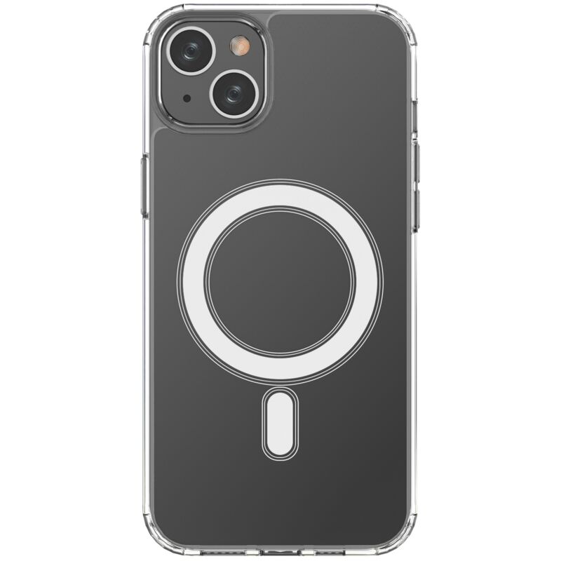 foto del prodotto custodia in gel flessibile per iphone 15 plus magnetica con magsafe trasparente