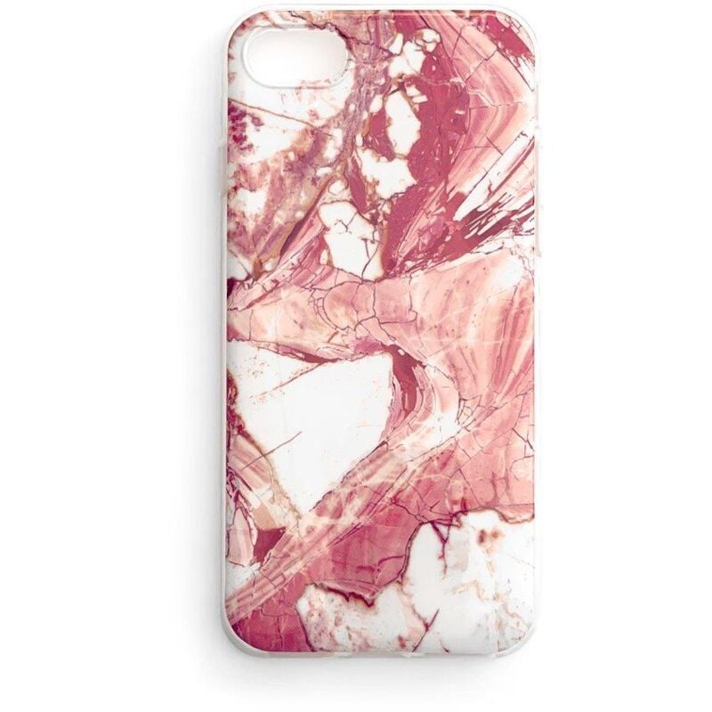 foto del prodotto custodia in gel marmorizzata cover in marmo per xiaomi mi 10 lite rosa