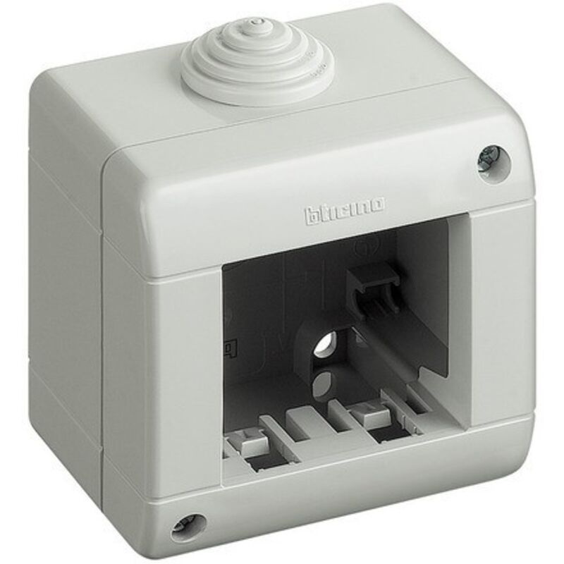 foto del prodotto custodia ip40 composta da base e coperchio 2 moduli ma tix bticino cod. 25402 