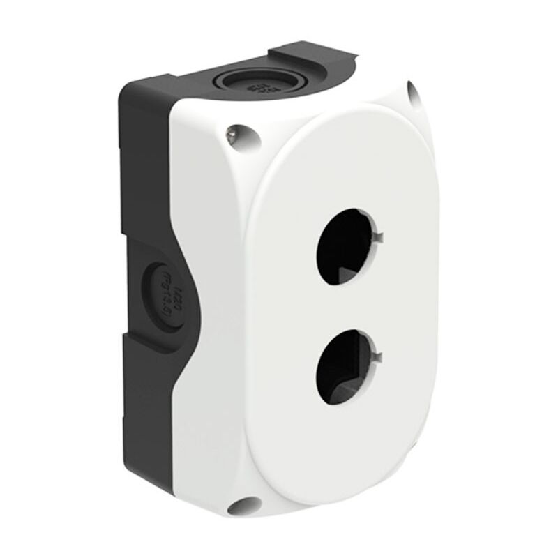 foto del prodotto custodia lovato in plastica grigia ip67 per 2 pulsanti lpzp2a8