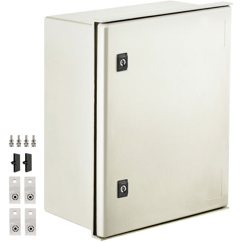foto del prodotto custodia nema 20x16x8 in, scatola elettrica in acciaio in fibra di vetro, ip66 impermeabile e antipolvere, scatola di giunzione incernierata per uso