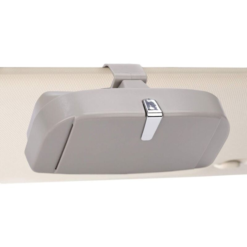 foto del prodotto custodia per occhiali da auto, scatola universale per occhiali con funzione magnetica e slot per carte, multifunzionale