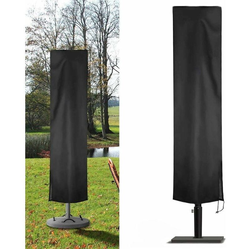 foto del prodotto custodia per ombrellone da giardino in 210d oxford impermeabile, copertura per ombrellone da giardino, custodia per ombrellone da giardino,