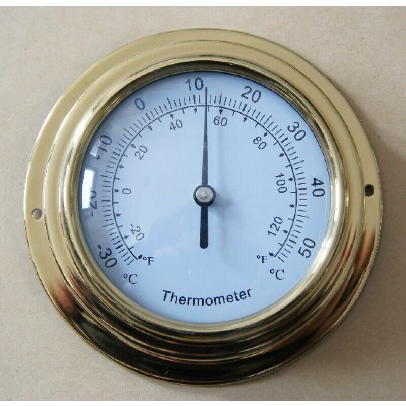 foto del prodotto custodia per termometro igrometro con anello in ottone da 98 mm