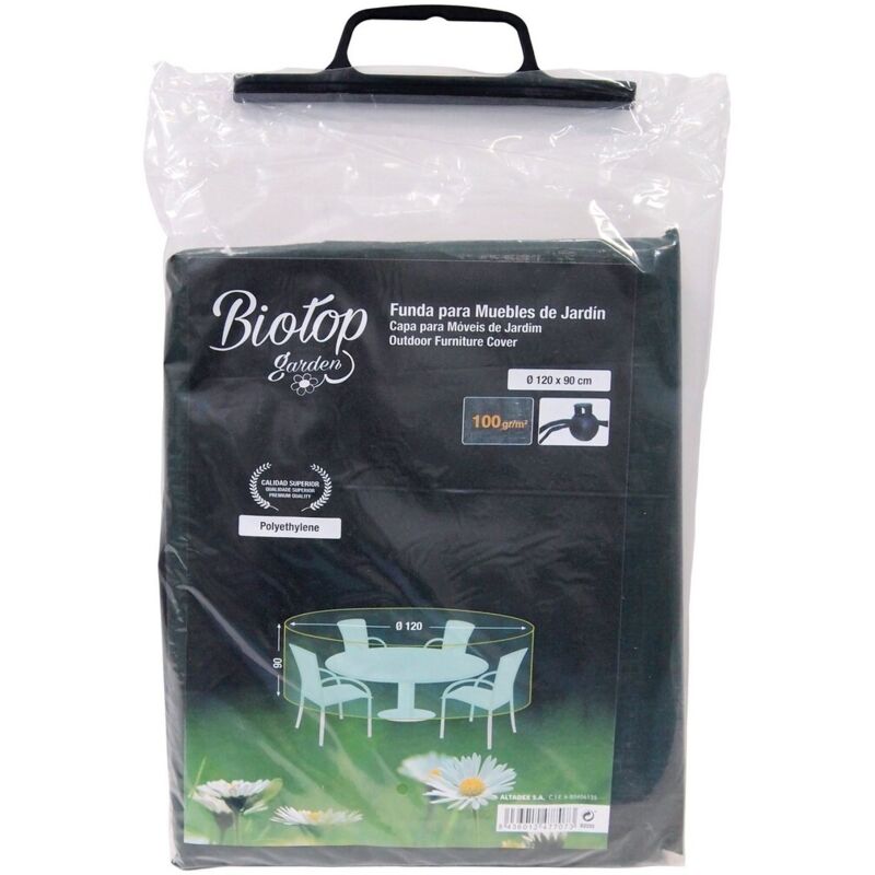 foto del prodotto custodia protettrice altadex mobili da giardino verde polietilene plastica 120 x 90 cm 100gr m 
