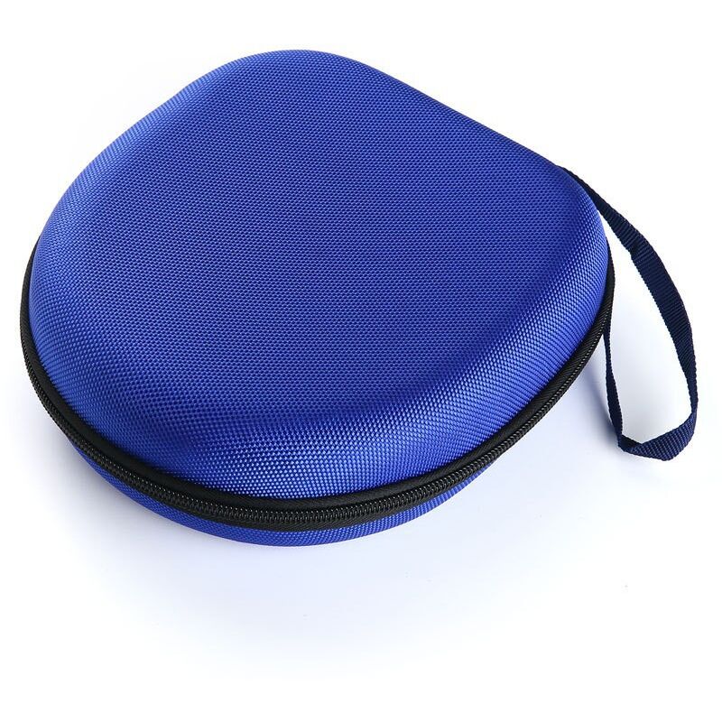 foto del prodotto custodia rigida per cuffie compatibile con cuffie sony, custodia portatile per cuffie blu sollbry