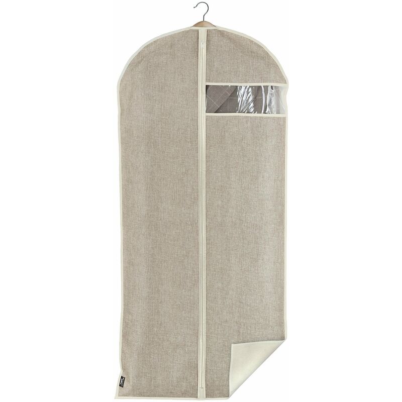 foto del prodotto custodie per abiti e cappotti porta abiti antipolvere per proteggere i tuoi vestiti da polvere e sporco beige, 1 pezzo 60x135 domopak living
